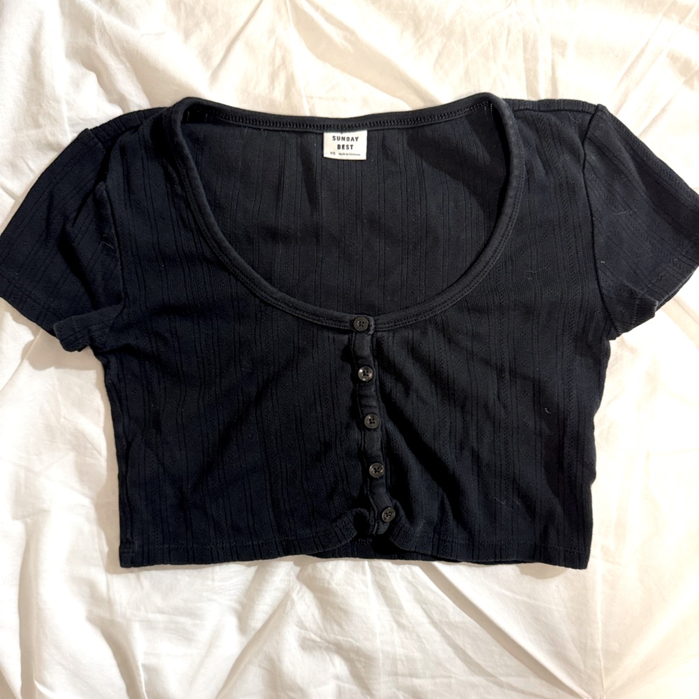 SUNDAY BEST cropped top